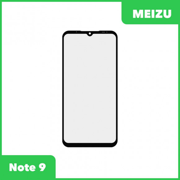 Стекло + OCA пленка для переклейки Meizu Note 9, черный