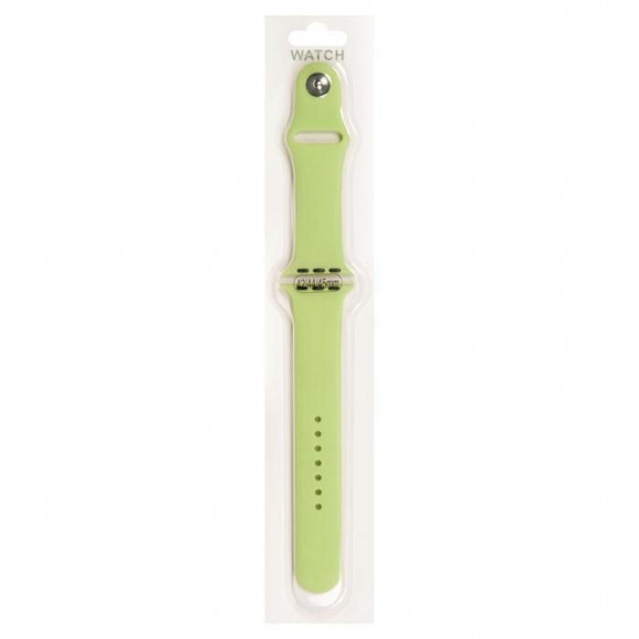 Силиконовый ремешок для Apple Watch 42/44мм (64), хаки, на кнопке