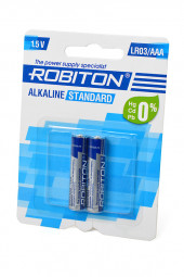 Батарейка (элемент питания) Robiton Standard LR03 BL2, 1 штука Батарейка (элемент питания) Robiton Standard LR03 BL2, 1 штука