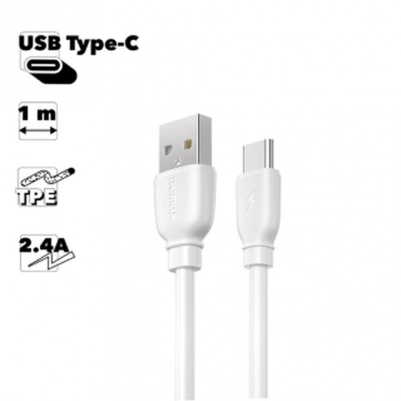 USB кабель Remax Suji Pro Cable RC-138a USB Type-C, белый