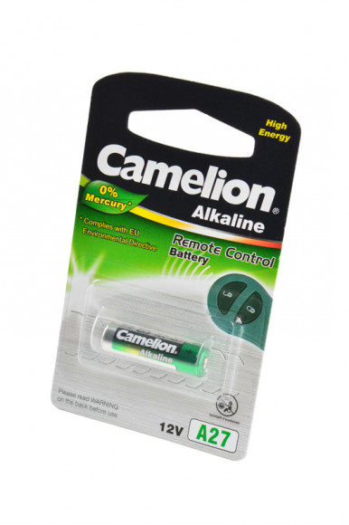 Батарейка (элемент питания) Camelion A27-BP1 LR27A (0% Hg) BL1, 1 штука