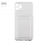 Силиконовый чехол для iPhone 11 Pro Max карман для карт