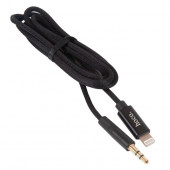 Aудиокабель HOCO UPA13 Jack 3.5 (m) - Lightning (m), 1 м, черный