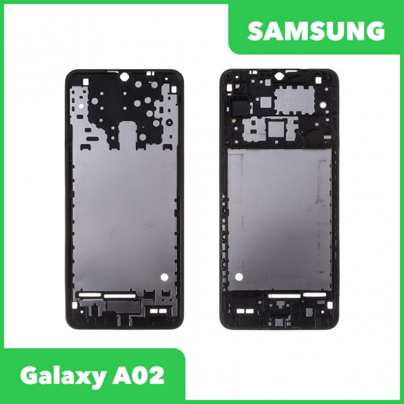 Рамка дисплея для Samsung Galaxy A022G (A02) (черный)