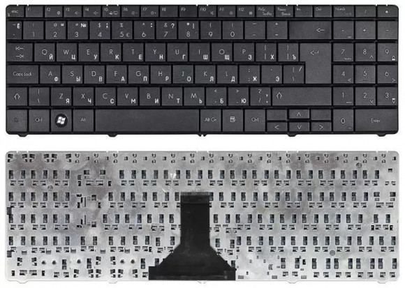 Клавиатура для ноутбука ноутбука Packard Bell ML61, ML65 ETNA GM, черная