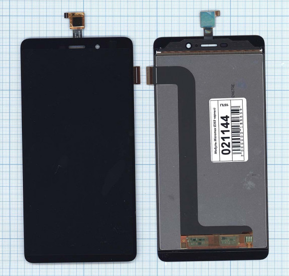 Модуль (матрица + тачскрин) для Micromax Canvas Mega (E353), черный