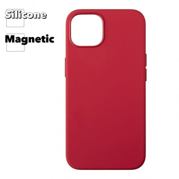 Силиконовый чехол для iPhone 13 "Silicone Case" with MagSafe (RED)
