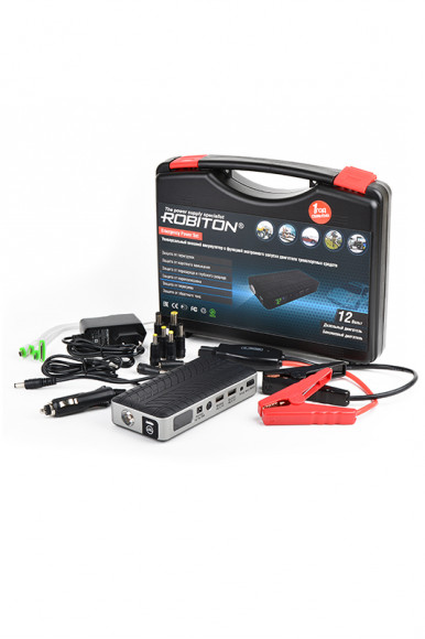 Портативное зарядное устройство (Внешний аккумулятор) Robiton Emergency Power Set с функцией экстренного запуска двигателя