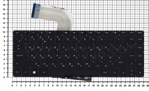 Клавиатура для ноутбука HP Pavilion 14-V, черная