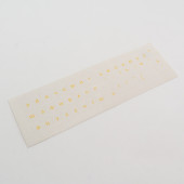 Наклейки на клавиатуру желтые прозрачные