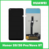 LCD дисплей для Huawei Honor 20, 20 Pro, Nova 5T в сборе с тачскрином (черный) Premium Quality