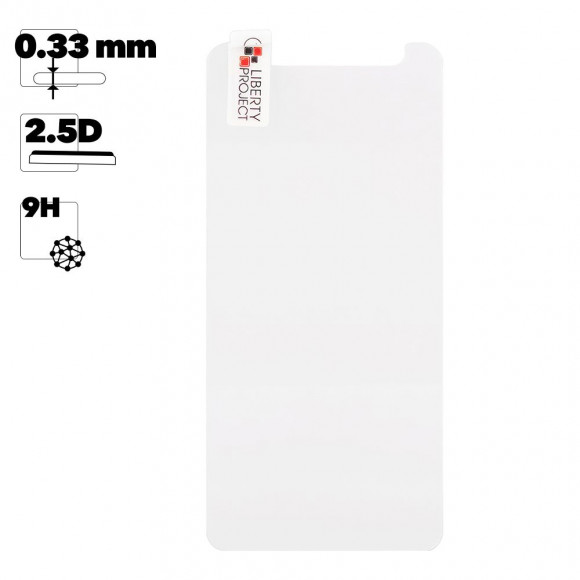 Защитное стекло "LP" для Xiaomi Mi A1, 5X Tempered Glass 0.33 мм, 2.5D, 9H (ударопрочное)