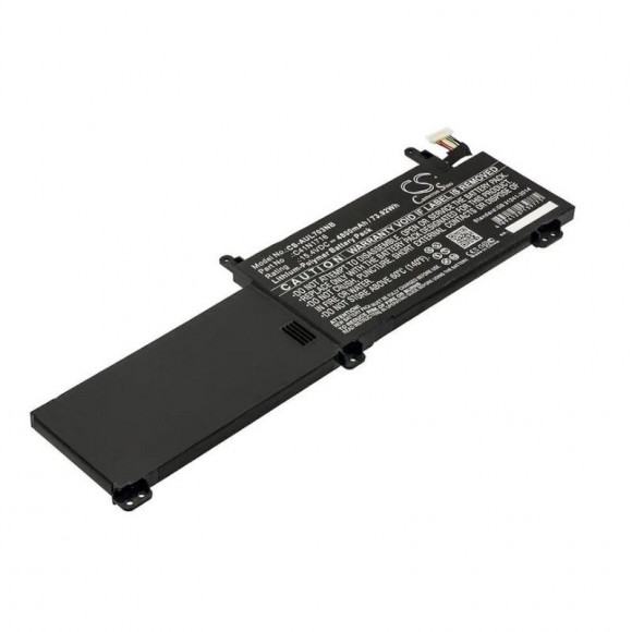 Аккумулятор (батарея) C41N1716 для ноутбука Asus ROG Strix GL703G, GL703GM, GL703GS, S7BS, 15.4В, 4800мАч, черный (OEM)