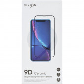 Защитное стекло керамическое для Apple iPhone 5, 5S, 5С, черный (Vixion)