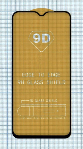 Защитное стекло "Полное покрытие" для Xiaomi Redmi 9T черное