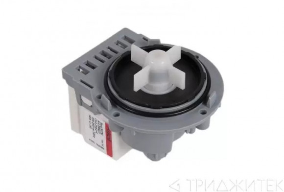 Насос сливной (помпа) Askoll 34Вт, для стиральной машины Ariston, Indesit, Zanussi, Electrolux, AEG, Hotpoint, Hotpoint-Ariston, 3 винта фишка назад б