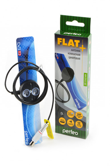 Антенна Perfeo PF-TV2169 FLAT+ DVB-T2 комнатная цифровая