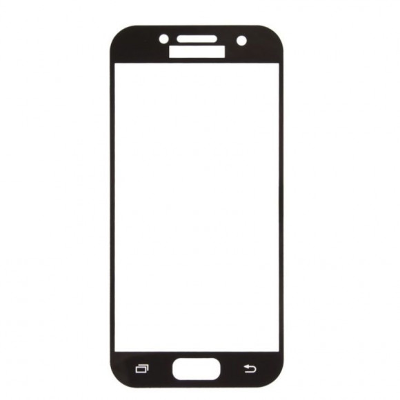 Защитное стекло Tempered Glass 2, 5D для Samsung Galaxy A3 2017 (A320F) 0, 33 мм (черная рамка)
