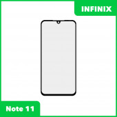 Стекло + OCA пленка для переклейки Infinix Note 11 (черный)