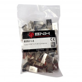 Разъём BNH, RJ45, кат. 6, экр., обжимной, для кабеля, 100 шт, цвет: прозрачный Разъём BNH, RJ45, кат. 6, экр., обжимной, для кабеля, 100 шт, цвет: прозрачный