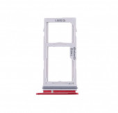 Держатель (лоток) SIM-карты для Samsung Galaxy S10 (G973F), красный