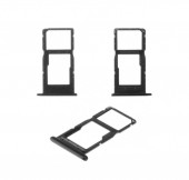 Держатель (лоток) SIM-карты для Huawei Honor 10 Lite, P Smart 2019, черный Держатель (лоток) SIM-карты для Huawei Honor 10 Lite, P Smart 2019, черный