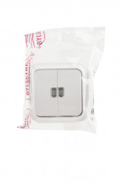 Выключатель BYLECTRICA А5 10-215 "Пралеска" 2 кл с подс. белый BL1