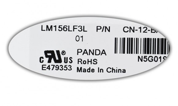 Матрица (экран) для ноутбука Panda LC156LF3L01, 15,6, 30 pin Slim, 1920x1080, IPS Матрица (экран) для ноутбука Panda LC156LF3L01, 15,6, 30 pin Slim, 1920x1080, IPS