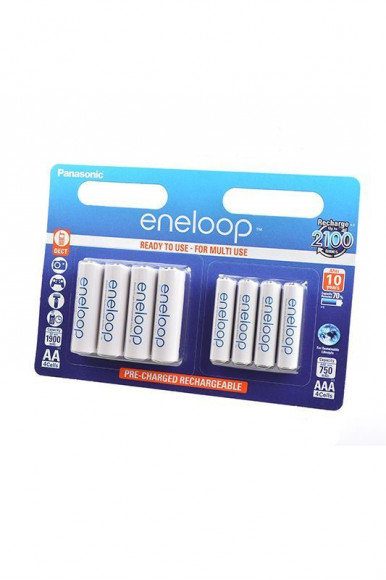 Аккумулятор Panasonic Eneloop BK-KJMCCE44E 750мАч AAA 1900мАч AA, 1 штука