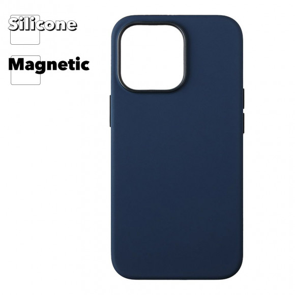 Силиконовый чехол для iPhone 13 Pro "Silicone Case" with MagSafe (Abyss Blue)