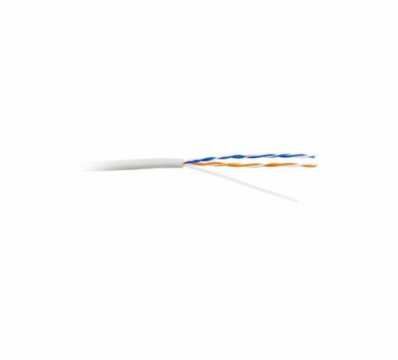 Кабель UTP патч-кордовый, 2 пары, Кат. 5e, белый, 305м в кат., TWT-5EUTP2PT-WH