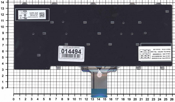 Клавиатура для ноутбука Dell E5250, E7250, черная без подсветки