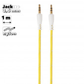 Аудиокабель "LP" в оплетке, 1 метр (желтый, коробка) Аудиокабель "LP" в оплетке, 1 метр (желтый, коробка)