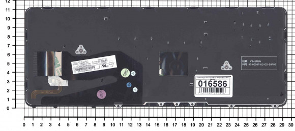 Клавиатура для ноутбука HP EliteBook 840, черная c рамкой