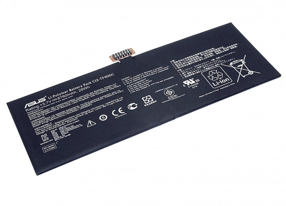 Аккумуляторная батарея C12-TF400C для Asus VivoTab Smart (ME400C), 3.7В, 25Wh Аккумуляторная батарея C12-TF400C для Asus VivoTab Smart (ME400C), 3.7В, 25Wh