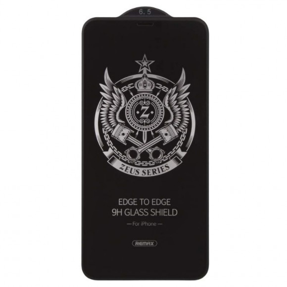 Защитное стекло Remax Zeus Series Mat Feeling Glass для Apple iPhone XS Max GL-36 с рамкой, черное