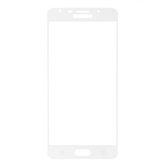 Защитное стекло Tempered Glass для Samsung Galaxy A7 2016 (A710F) (белая рамка)