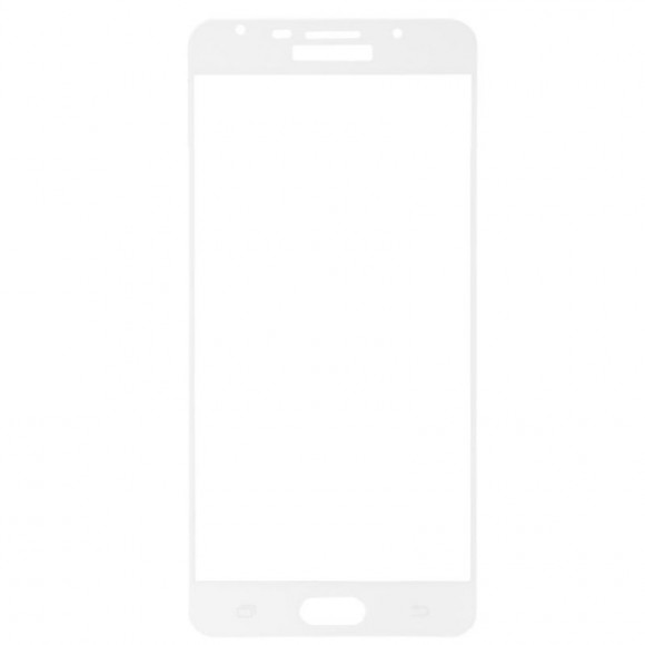 Защитное стекло Tempered Glass для Samsung Galaxy A7 2016 (A710F) (белая рамка)