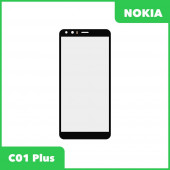 Стекло + OCA плёнка для переклейки Nokia C01 Plus (черный) Стекло + OCA плёнка для переклейки Nokia C01 Plus (черный)