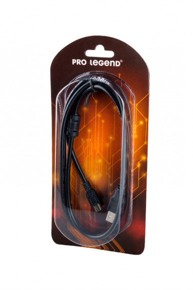 Удлинитель Pro Legend PL1308 USB A - MiniUSB 5P, 1, 5 метра