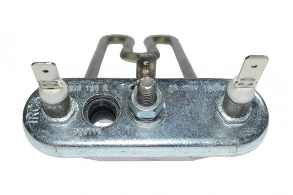 Нагреватель (ТЭН) 1900Вт, гнутый, с отверстием под датчик, L=250мм, l=14мм, резинка ровная, для Bosch