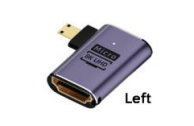 Переходник micro HDMI на HDMI влево