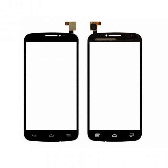 Сенсорное стекло (тачскрин) для Alcatel One Touch 7040, черный