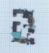 Шлейф разъема питания с аудио-разъемом для Apple iPhone 5, черный Шлейф разъема питания с аудио-разъемом для Apple iPhone 5, черный