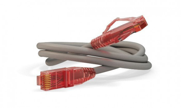 PC-LPM-UTP-RJ45-RJ45-C5e-0.3M-LSZH-GY Патч-корд U/UTP, Cat.5e, LSZH, 0.3 м, серый Hyperline
