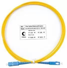 Шнур оптический simplex Cabeus FOP(s)-9-SC-SC-1, 5m