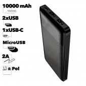 Внешний АКБ HOCO J72 Easy Travel 10000mAh, 2хUSB, 2A, Li-Pol (черный)