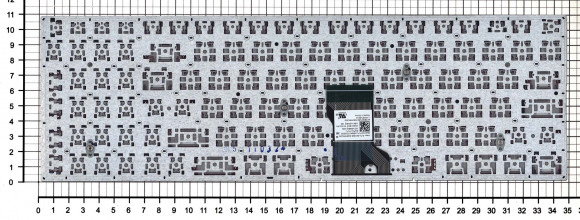 Клавиатура для ноутбука Asus N541, N501, черная, шрифт красный, с подсветкой Клавиатура для ноутбука Asus N541, N501, черная, шрифт красный, с подсветкой