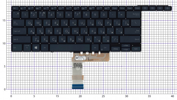 Клавиатура для ноутбука Asus ZenBook Pro Duo UX581G, UX581GV, черная