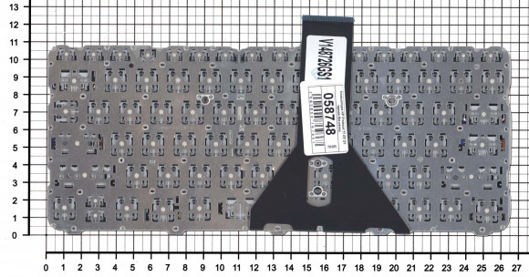 Клавиатура для ноутбука HP ProBook 11 EE G1, черная без рамки (горизонтальный Enter) Клавиатура для ноутбука HP ProBook 11 EE G1, черная без рамки (горизонтальный Enter)